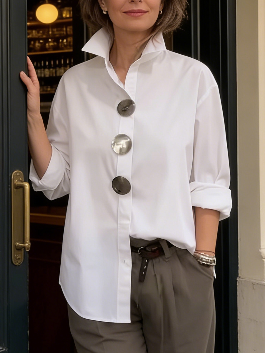 Livo | Elegante blouse van katoen en linnen