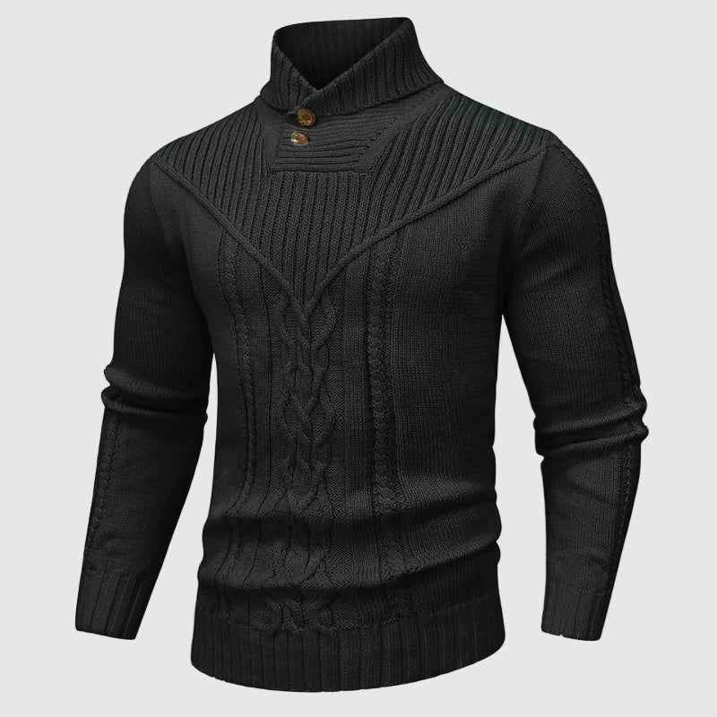 Alessandro | Veneti Tailored Pullover met opstaande kraag