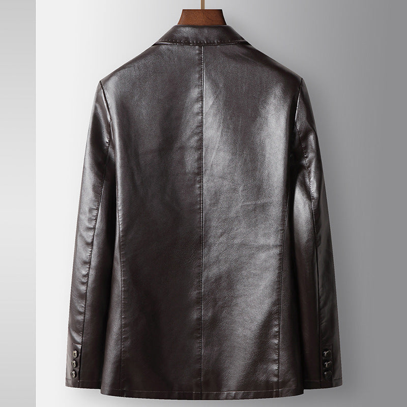 Venson | De Executive Leather Blazer