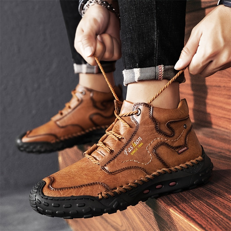 Kolman | Casual veter enkellaarsjes met antislipzool