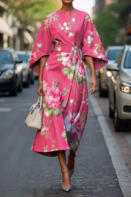 Nova | Elegante bloemenjurk
