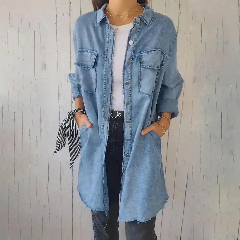 Mila | Casual Denim Overhemdjas