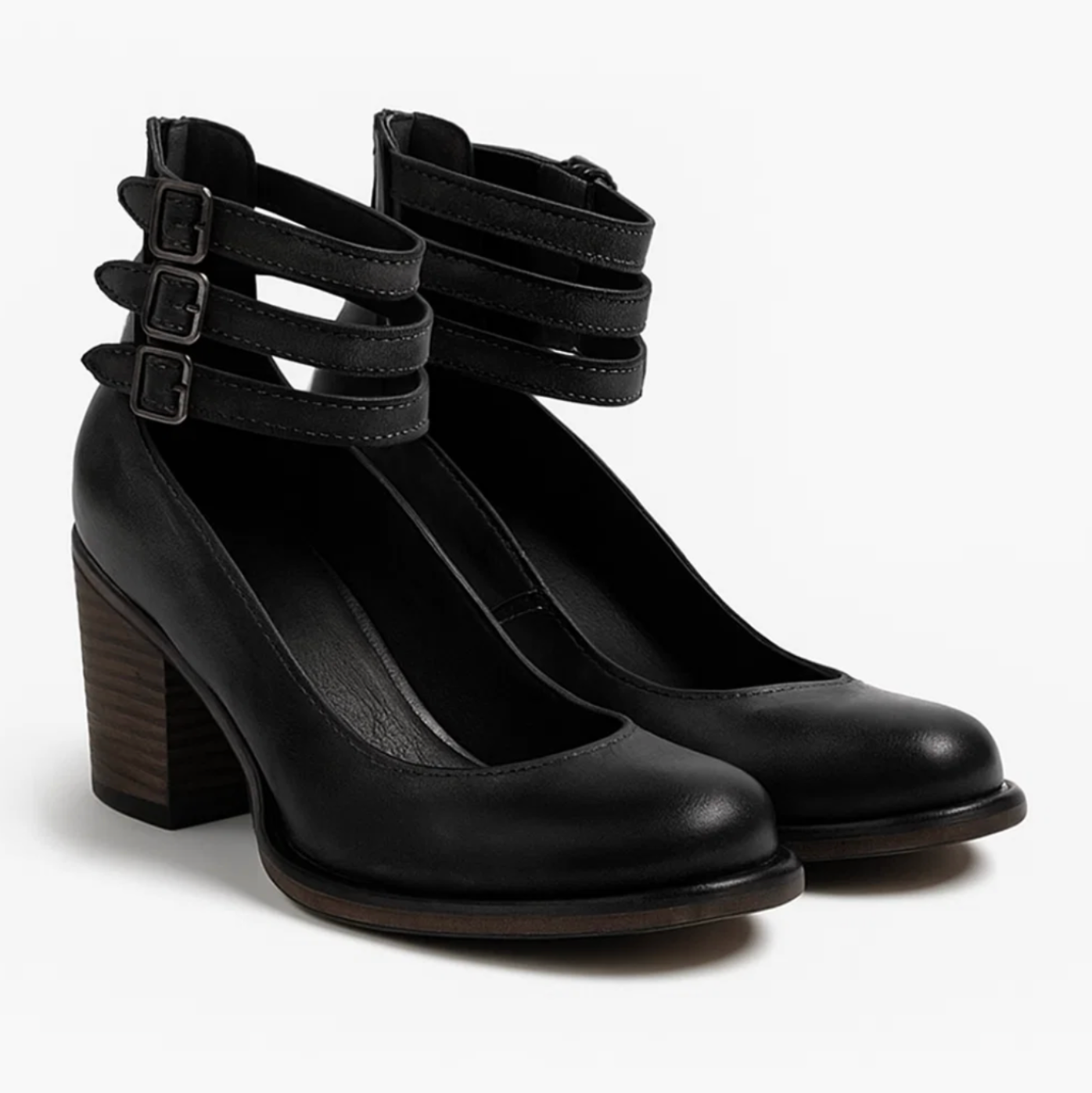 Vintage Elegance leren hakken