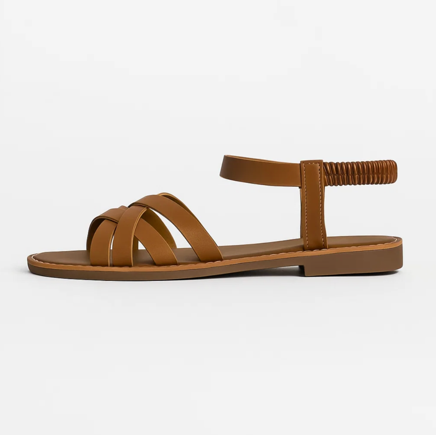 Gevlochten Leren Dames Sandalen