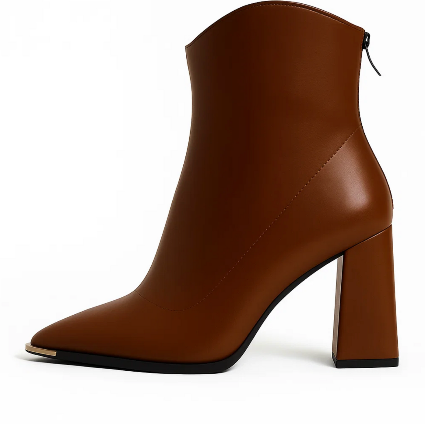 Puntige leren laarzen