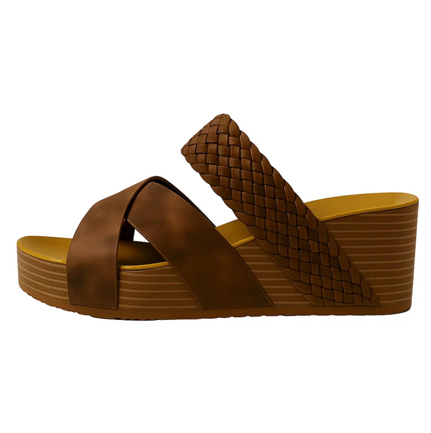 Sandalen gevlochten motief