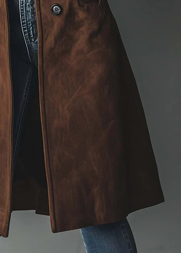 Charlotte | Elegante Suède Look Jas