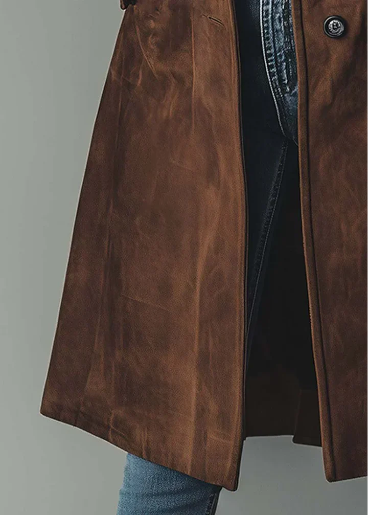 Charlotte | Elegante Suède Look Jas