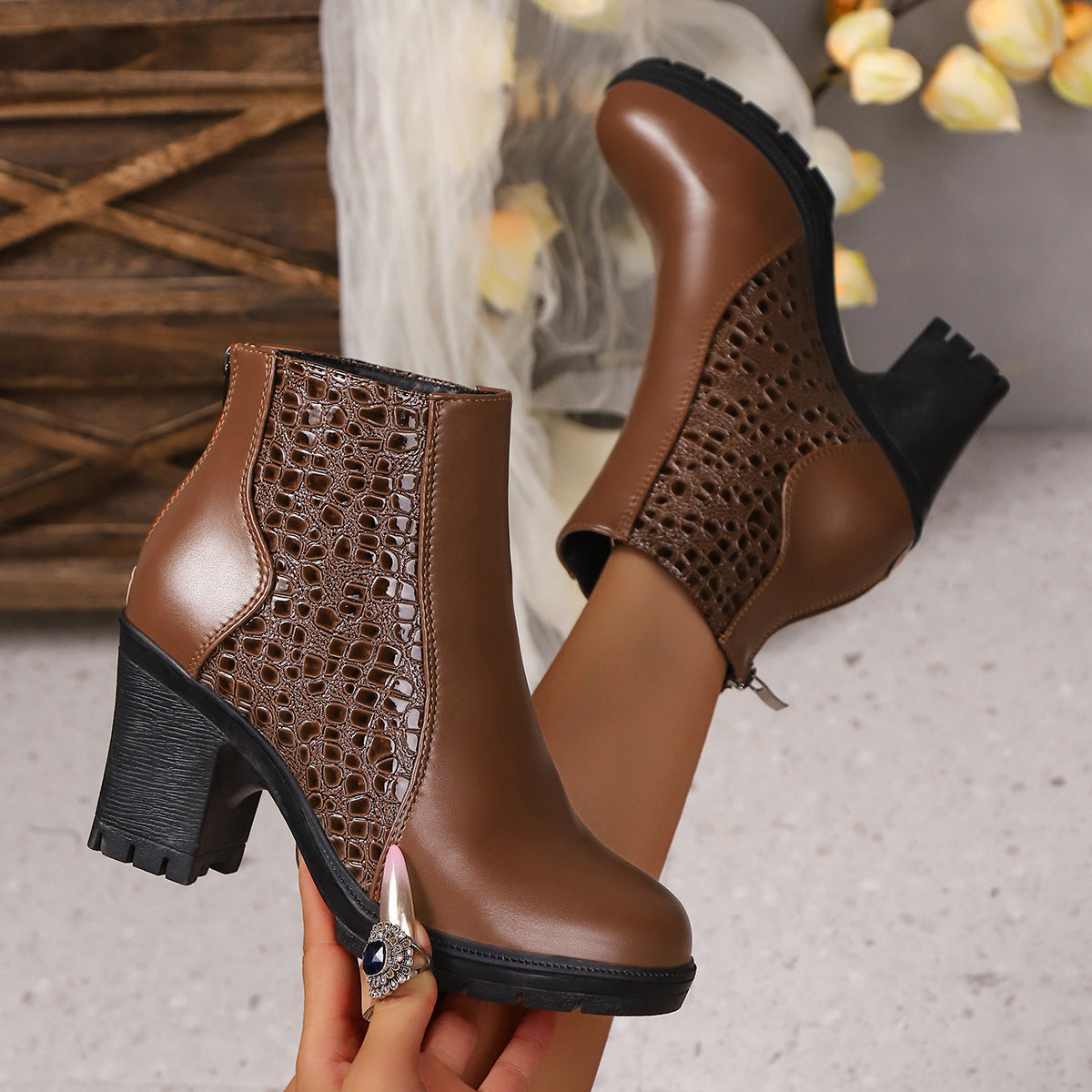 Karo | schoenen met dikke hak