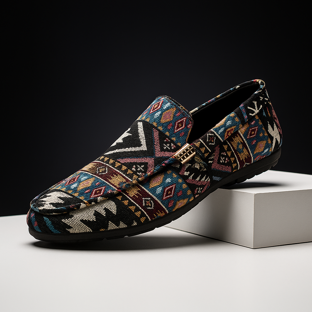 Presco | Boheemse Andes Canvas Loafer