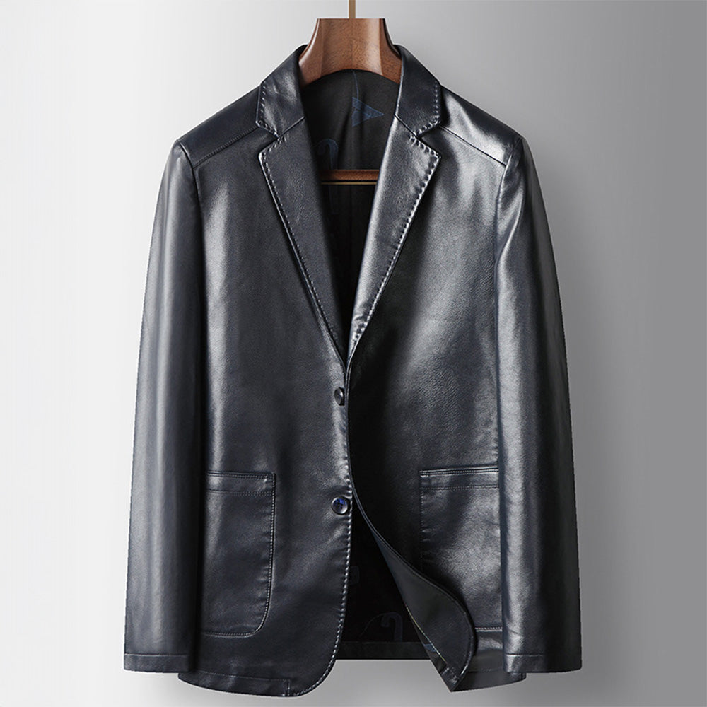 Venson | De Executive Leather Blazer
