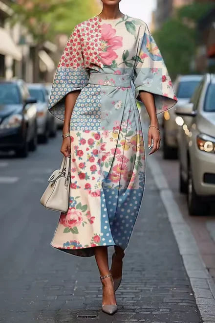 Nova | Elegante bloemenjurk