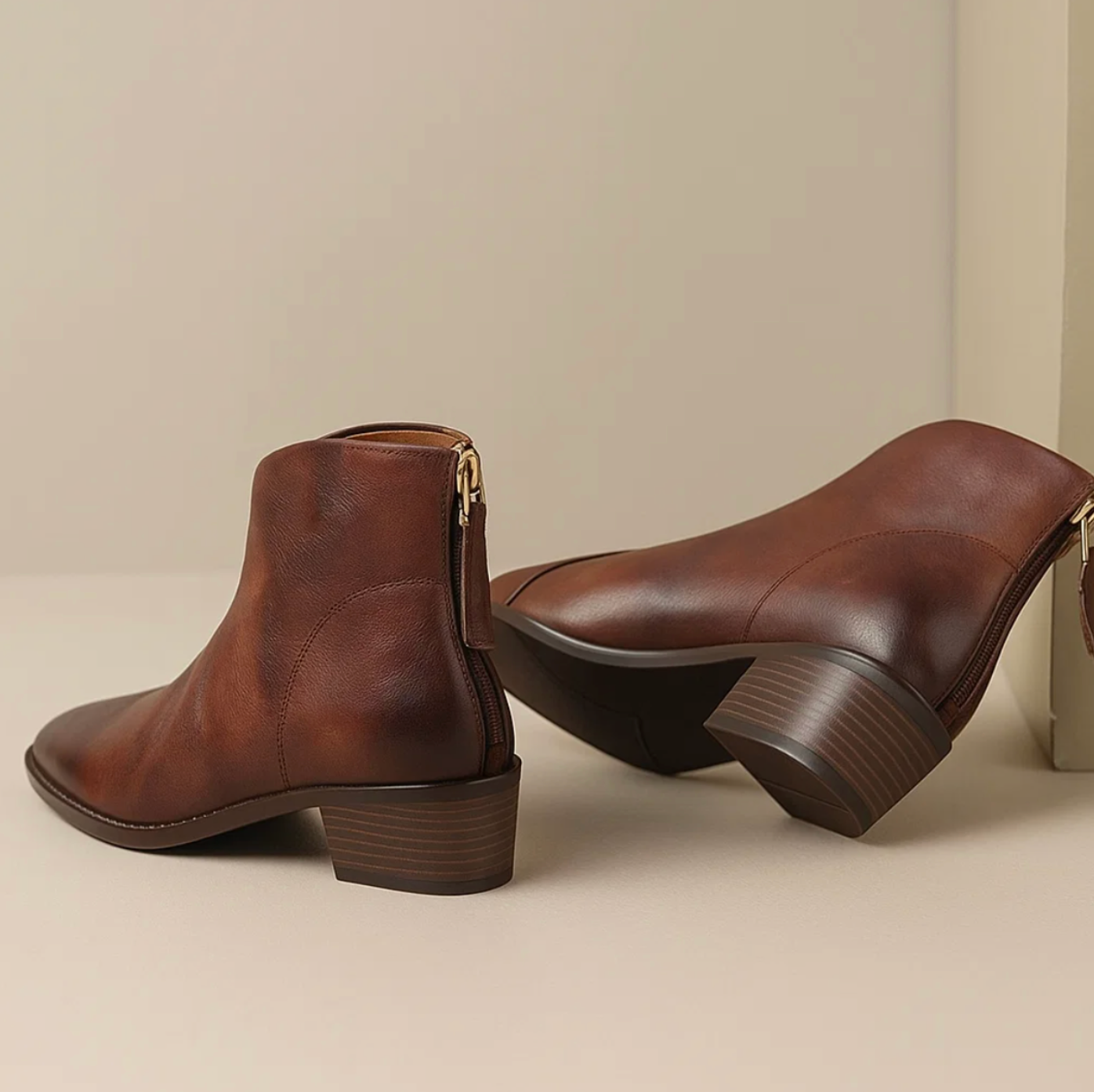 Ledere enkel laarsjes