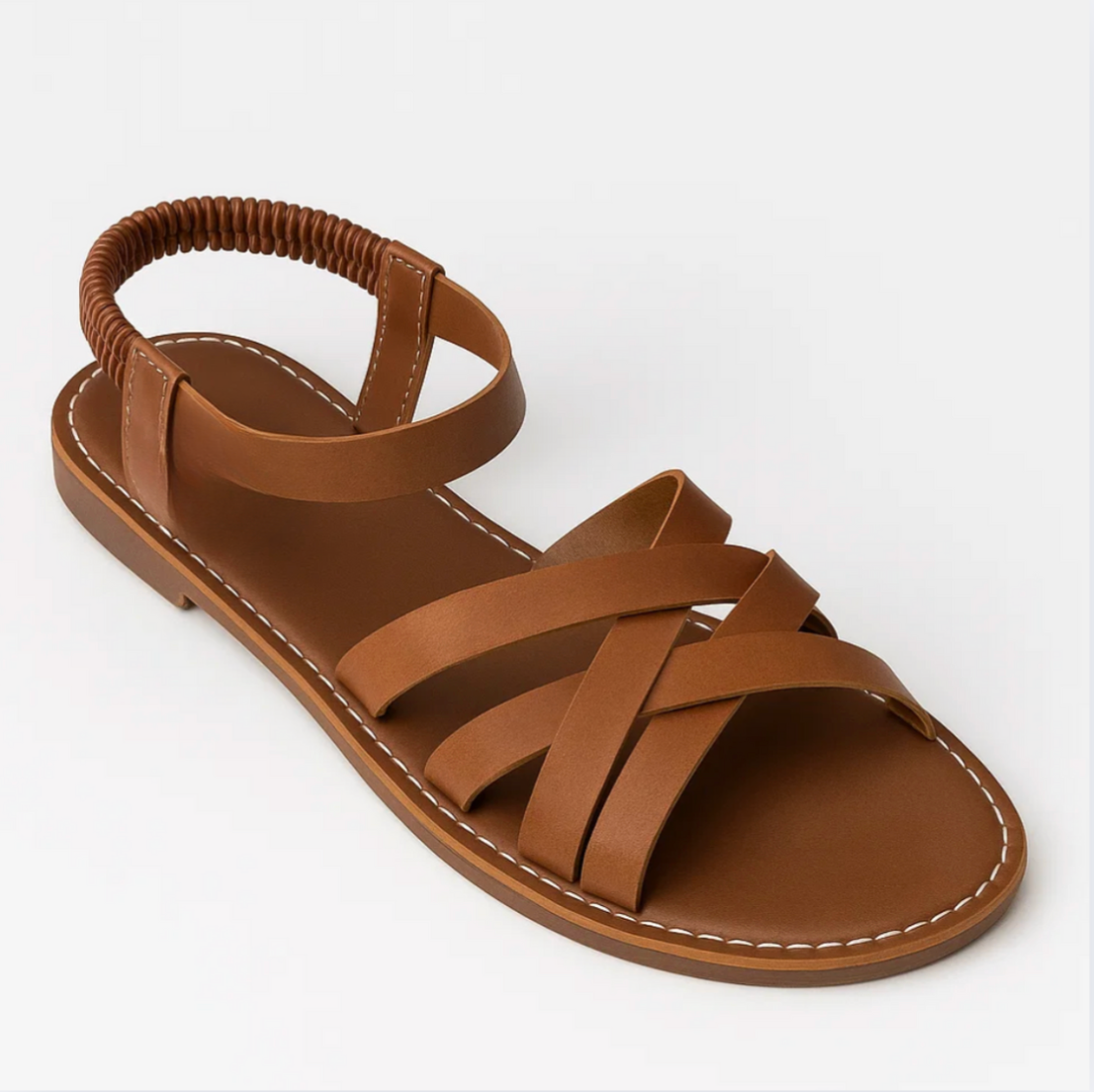 Gevlochten Leren Dames Sandalen