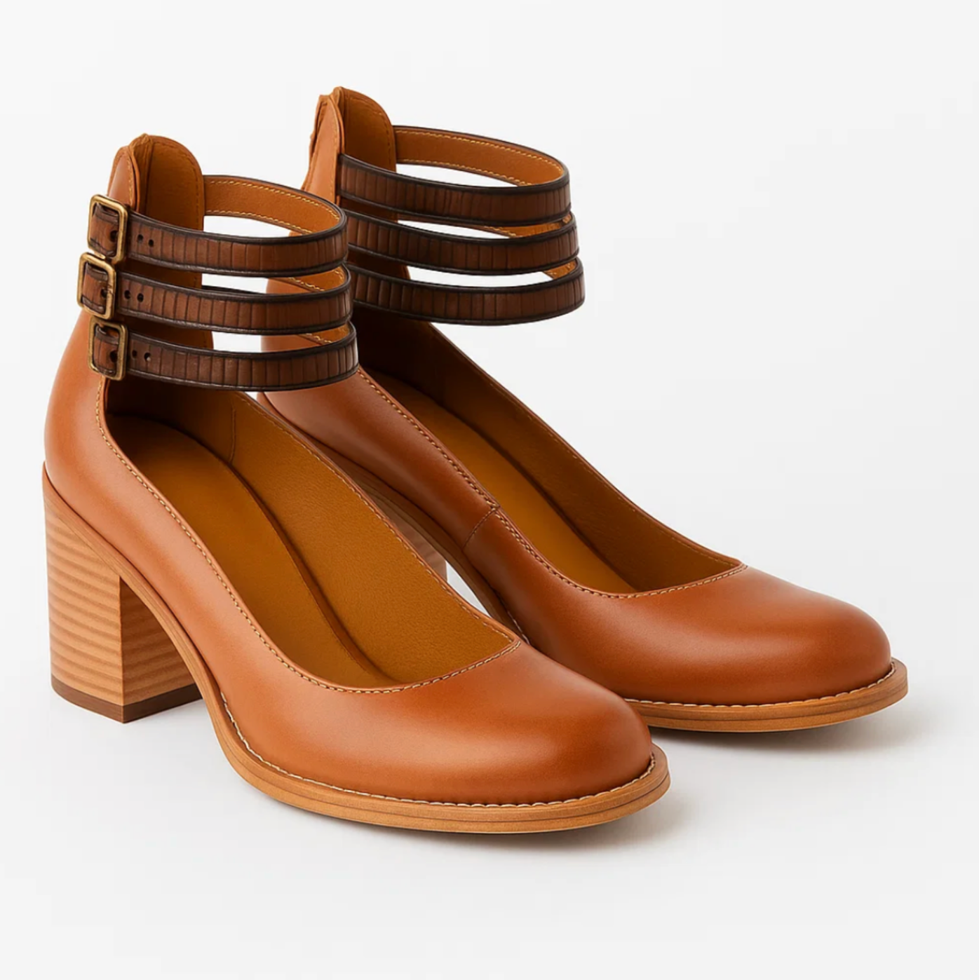 Vintage Elegance leren hakken