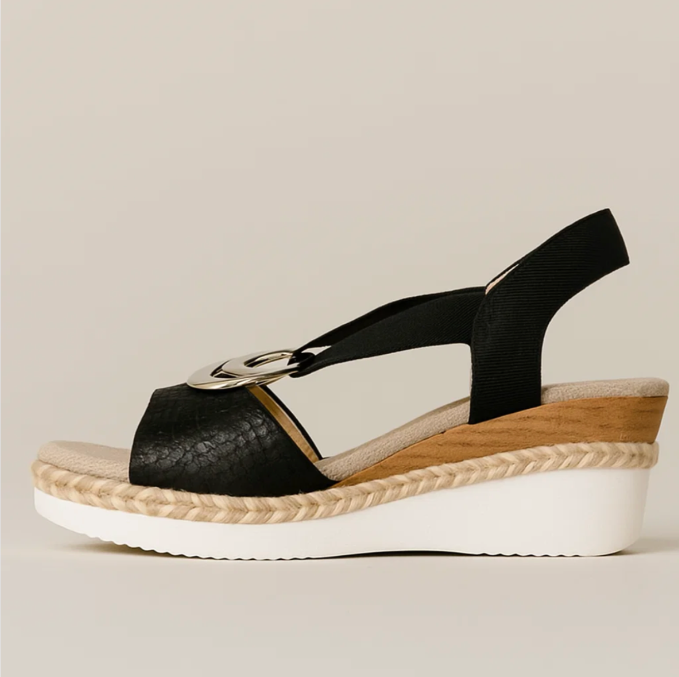 Sandalen met zilver detail