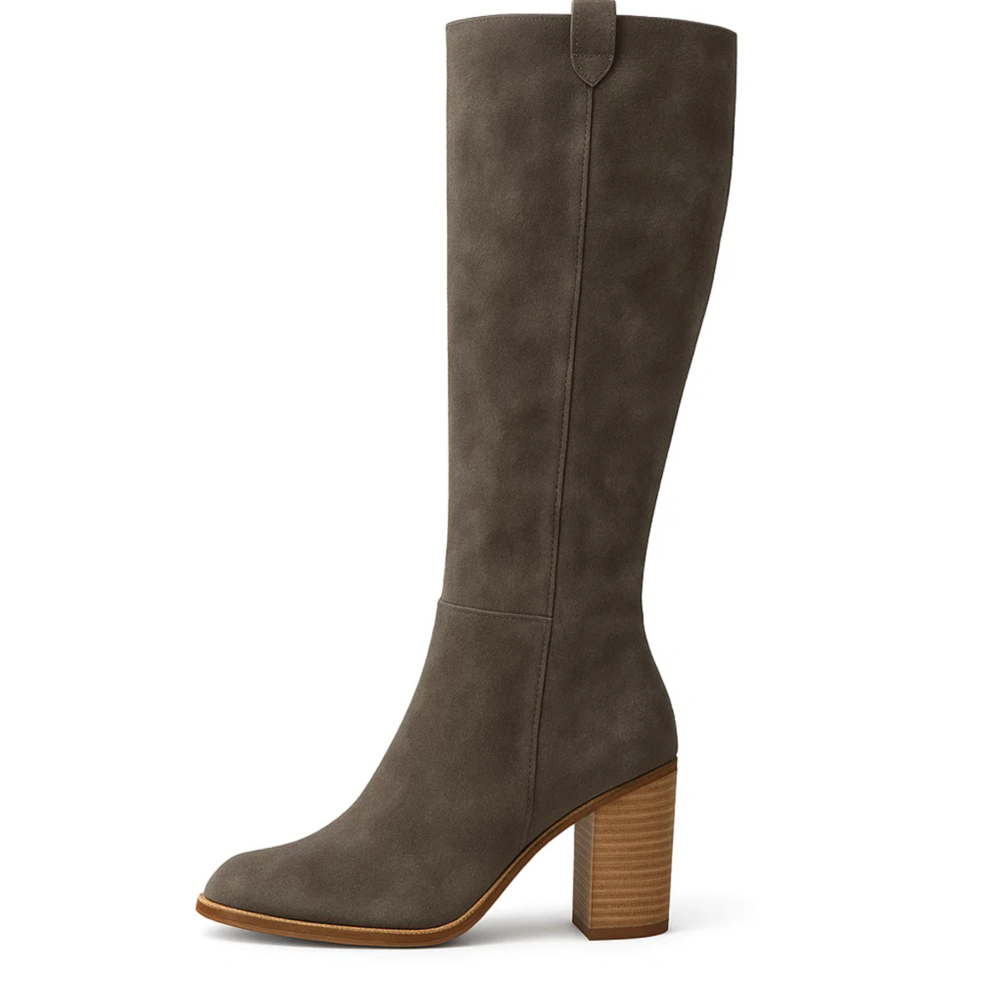 Suède blokhak laarzen