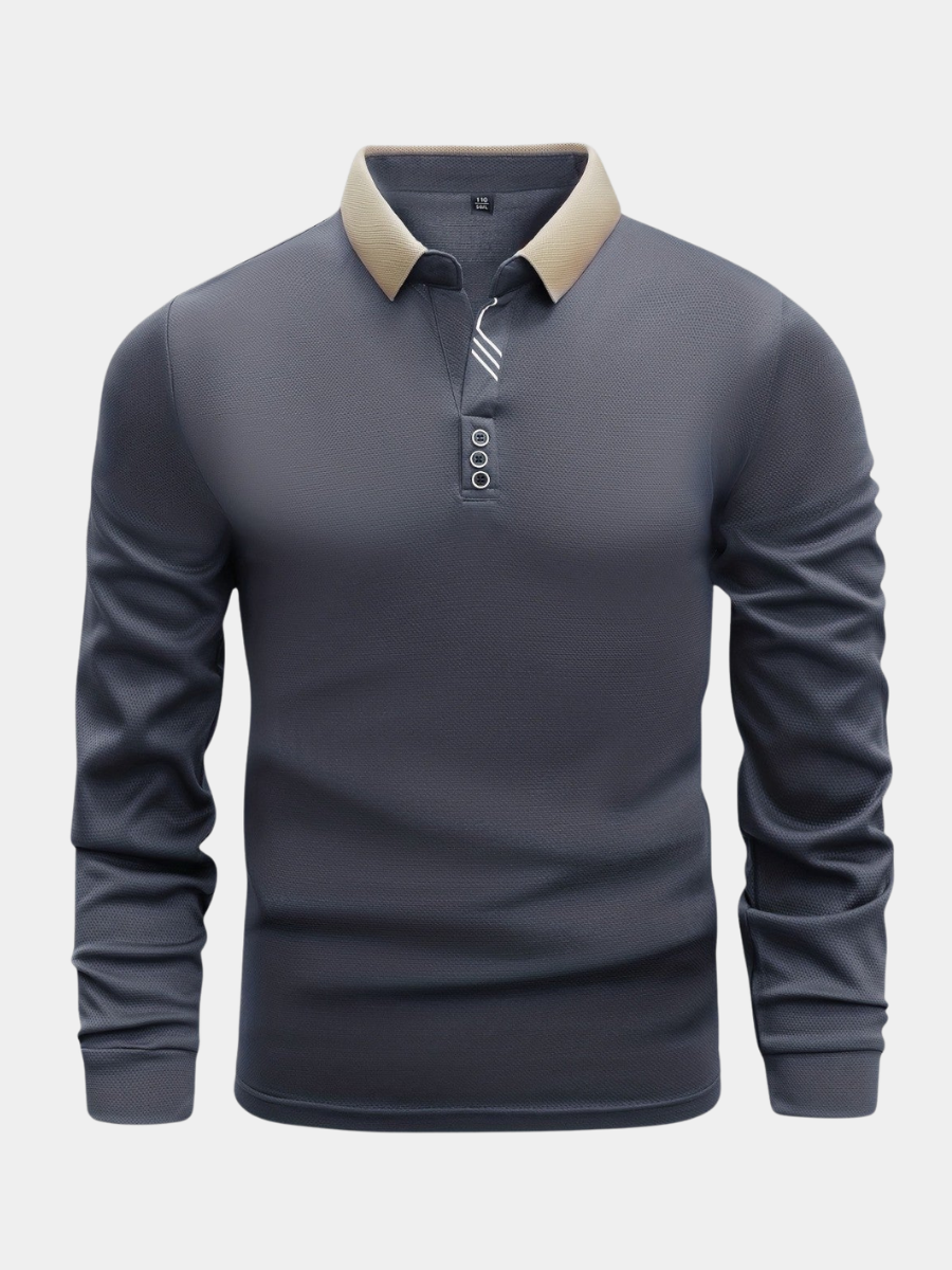 Timo | Poloshirt met lange mouwen voor heren