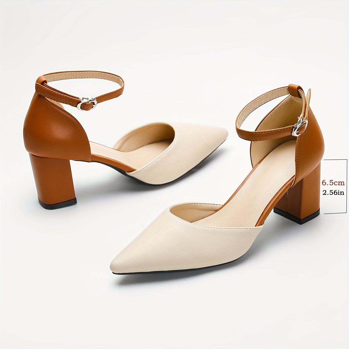 Marielle | Twee Kleurige Strap Hakken